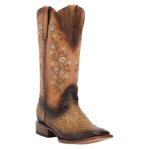 TANNER MARK Made In Mexico Leather Square Toe Western Boots